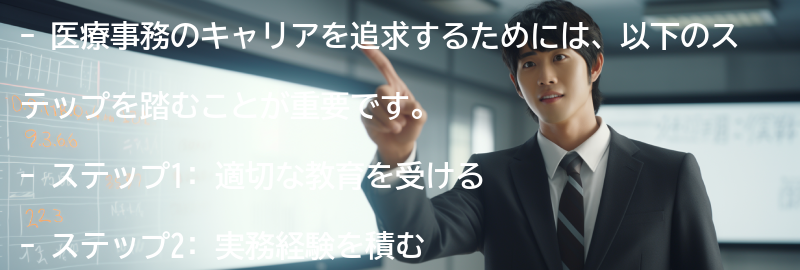 医療事務のキャリアを追求するためのステップの要点まとめ