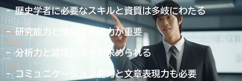 歴史学者に必要なスキルと資質の要点まとめ