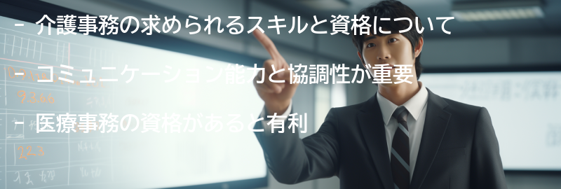 介護事務の求められるスキルと資格の要点まとめ