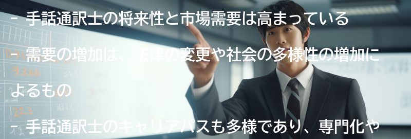 手話通訳士の将来性と市場需要の要点まとめ