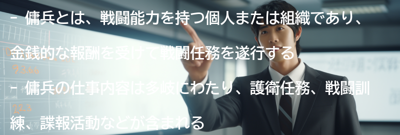 傭兵とは何か？-の要点まとめ