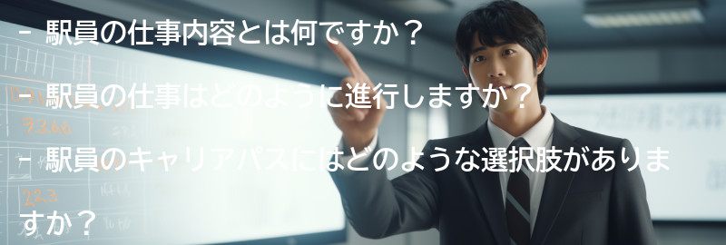 駅員の仕事に関するよくある質問と回答の要点まとめ