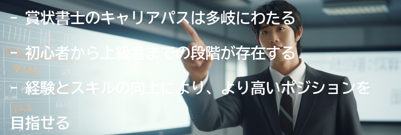 賞状書士のキャリアパスの要点まとめ