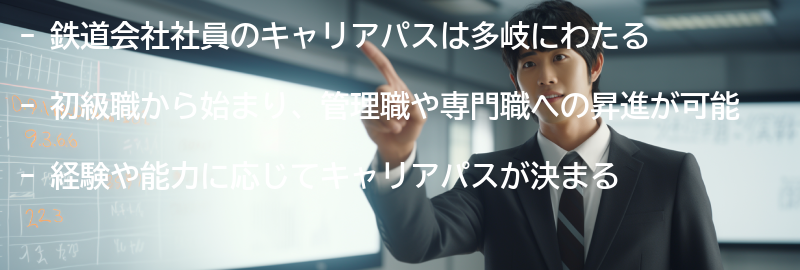 鉄道会社社員のキャリアパスの要点まとめ