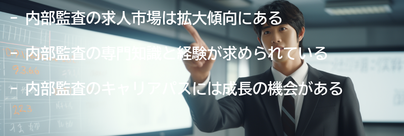 内部監査の求人市場の動向の要点まとめ