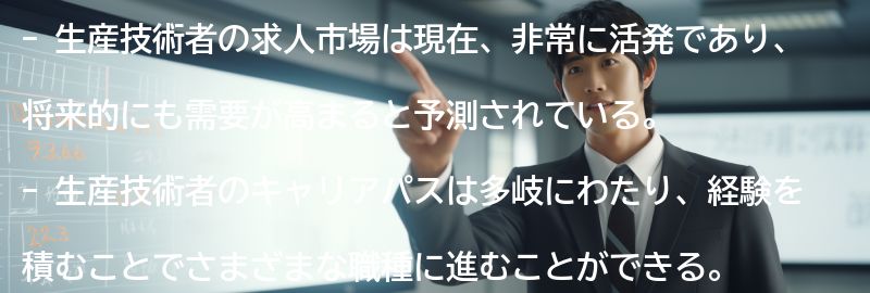 生産技術者の求人市場と将来性の要点まとめ