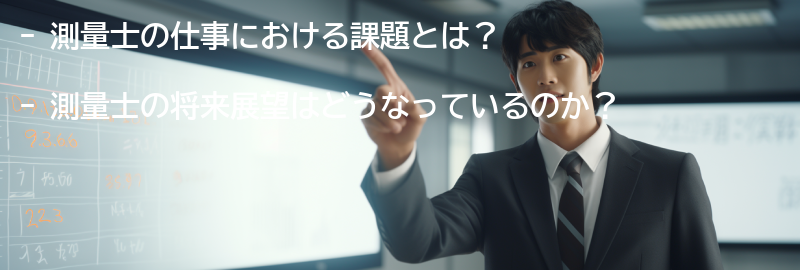 測量士の仕事における課題と将来展望の要点まとめ