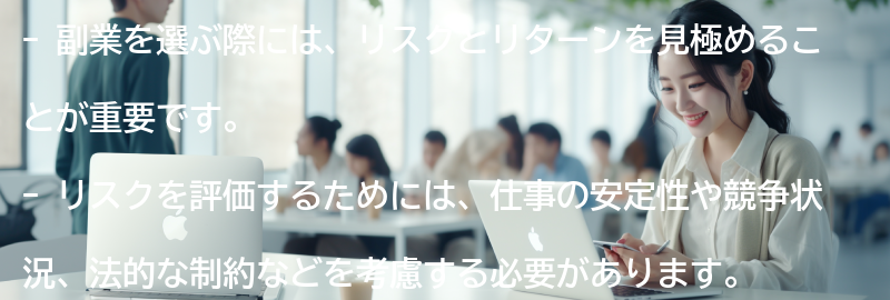 副業のリスクとリターンを見極める方法の要点まとめ