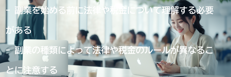 副業の法律や税金について知っておくべきことの要点まとめ