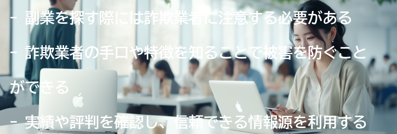 詐欺業者に注意する必要性の要点まとめ