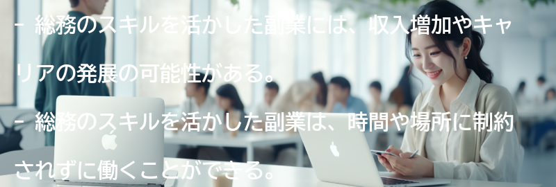 総務のスキルを活かした副業のメリットとは？の要点まとめ