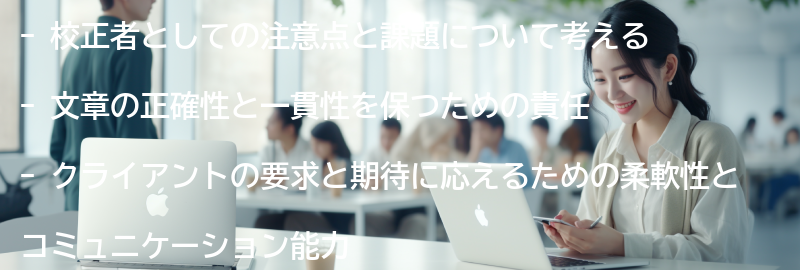 校正者としての注意点と課題の要点まとめ