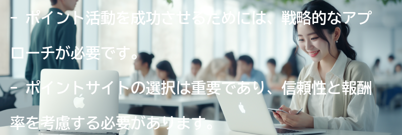 ポイント活動を成功させるためのコツとポイントの要点まとめ