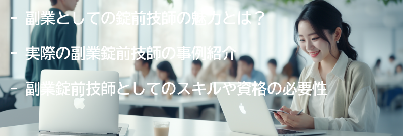 実際の副業錠前技師の事例紹介の要点まとめ