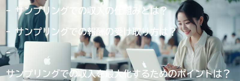 サンプリングでの収入の仕組みと報酬の受け取り方の要点まとめ